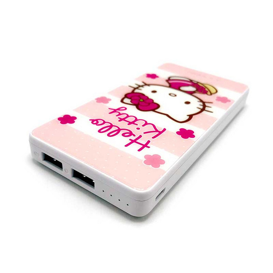 Kitty แบตเตอรี่สำรอง 10,000mAh ลายลิขสิทธิ์แท้ Hello Kitty Kitty แบตเตอรี่สำรอง 10,000mAh ลายลิขสิทธิ์แท้ Hello Kitty