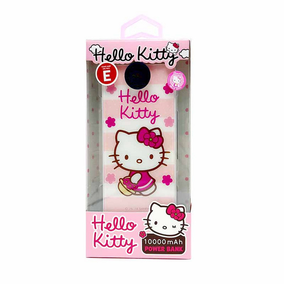 Kitty แบตเตอรี่สำรอง 10,000mAh ลายลิขสิทธิ์แท้ Hello Kitty Kitty แบตเตอรี่สำรอง 10,000mAh ลายลิขสิทธิ์แท้ Hello Kitty