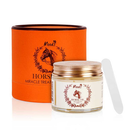 MOODS ครีมบำรุงสารสกัดน้ำมันม้าเข้มข้น HORSE OIL MIRACLE CREAM 70 กรัม MOODS ครีมบำรุงสารสกัดน้ำมันม้าเข้มข้น HORSE OIL MIRACLE CREAM 70 กรัม