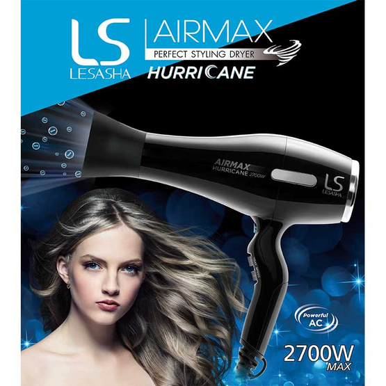 Lesasha ไดร์เป่าผม Airmax Hurricane 2700W รุ่น LS1187 Lesasha ไดร์เป่าผม Airmax Hurricane 2700W รุ่น LS1187