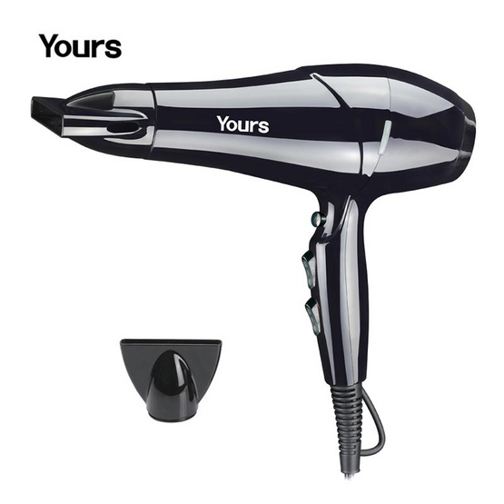 YOURS Hair Dryer เครื่องเป่าผมพลังงานสูง 2000W รุ่น YR8942 YOURS Hair Dryer เครื่องเป่าผมพลังงานสูง 2000W รุ่น YR8942