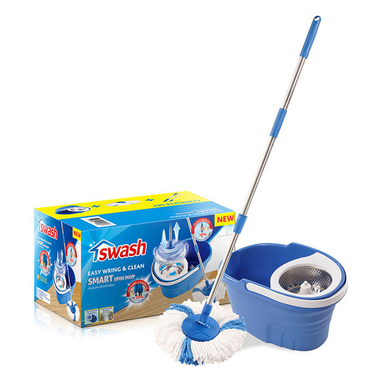 Swash ถังปั่น อีซี่ริงแอนด์คลีน สมาร์ทสปินม็อบ Swash ถังปั่น อีซี่ริงแอนด์คลีน สมาร์ทสปินม็อบ