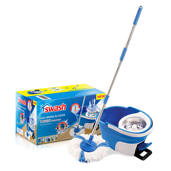 Swash ถังปั่น อีซี่ริงแอนด์คลีน เทอร์โบสปินม็อบ Swash ถังปั่น อีซี่ริงแอนด์คลีน เทอร์โบสปินม็อบ