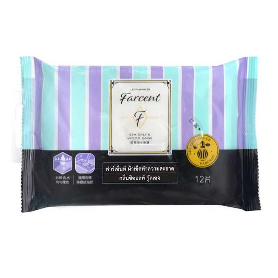 Farcent รีฟิลไม้ถูพื้นอเนกประสงค์ ซิซอลท์ วู้ดเซจ 12 แผ่น/ห่อ แพ็คคู่ Farcent รีฟิลไม้ถูพื้นอเนกประสงค์ ซิซอลท์ วู้ดเซจ 12 แผ่น/ห่อ แพ็คคู่