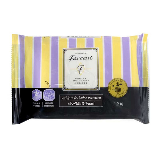 Farcent รีฟิลไม้ถูพื้นอเนกประสงค์ ฟรีเซีย อิงลิชแพร์ 12 แผ่น/ห่อ แพ็คคู่ Farcent รีฟิลไม้ถูพื้นอเนกประสงค์ ฟรีเซีย อิงลิชแพร์ 12 แผ่น/ห่อ แพ็คคู่