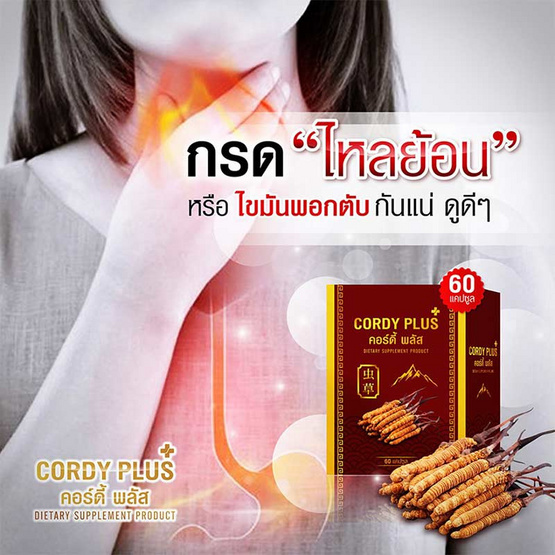 Cordy plus 1 คอร์ดี้พลัส 1 แพ็ค 3 กระปุก (60 แคปซูล/กระปุก) Cordy plus 1 คอร์ดี้พลัส 1 แพ็ค 3 กระปุก (60 แคปซูล/กระปุก)