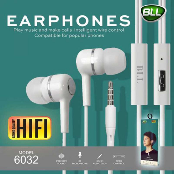 BLL หูฟัง In-Ear รุ่น BLL6032 BLL หูฟัง In-Ear รุ่น BLL6032