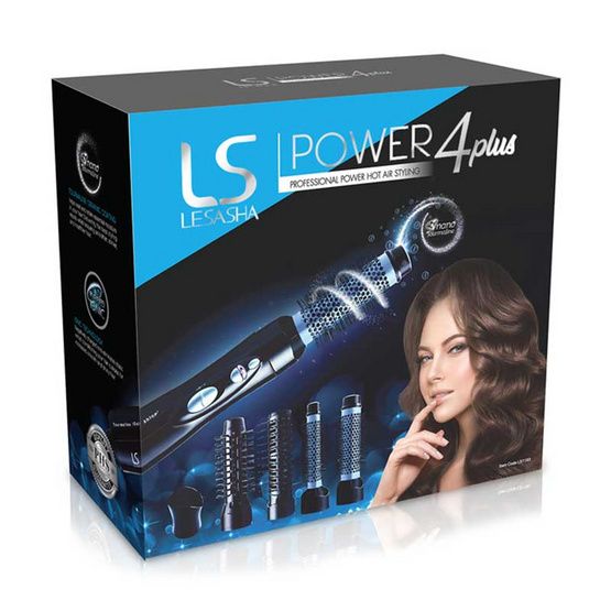 Lesasha แปรงจัดแต่งทรงผม Power 4 Plus Hot Air รุ่น LS1183 Lesasha แปรงจัดแต่งทรงผม Power 4 Plus Hot Air รุ่น LS1183