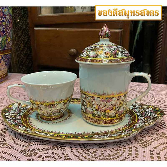 หนูเล็กเบญจรงค์ ชุดอาหารเบรค ลายกล้วยไม้ เบญจรงค์ หนูเล็กเบญจรงค์ ชุดอาหารเบรค ลายกล้วยไม้ เบญจรงค์
