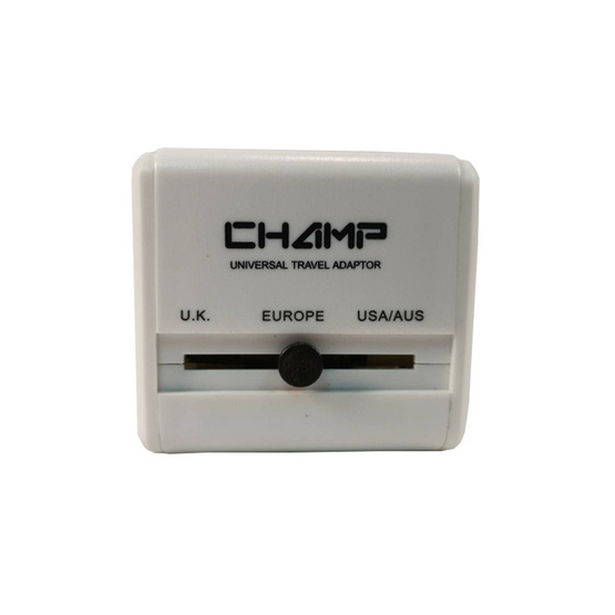 Champ ปลั๊กนอก 1 ทาง + 2USB ขาพับได้ รุ่น CH-995-2USB Champ ปลั๊กนอก 1 ทาง + 2USB ขาพับได้ รุ่น CH-995-2USB