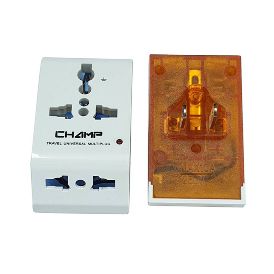 Champ ปลั๊ก 3 ทาง สีหวาน รุ่น CH-803-A Champ ปลั๊ก 3 ทาง สีหวาน รุ่น CH-803-A