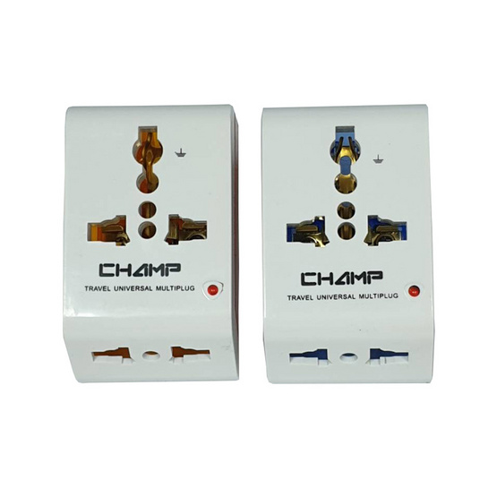 Champ ปลั๊ก 3 ทาง สีหวาน รุ่น CH-803-A Champ ปลั๊ก 3 ทาง สีหวาน รุ่น CH-803-A