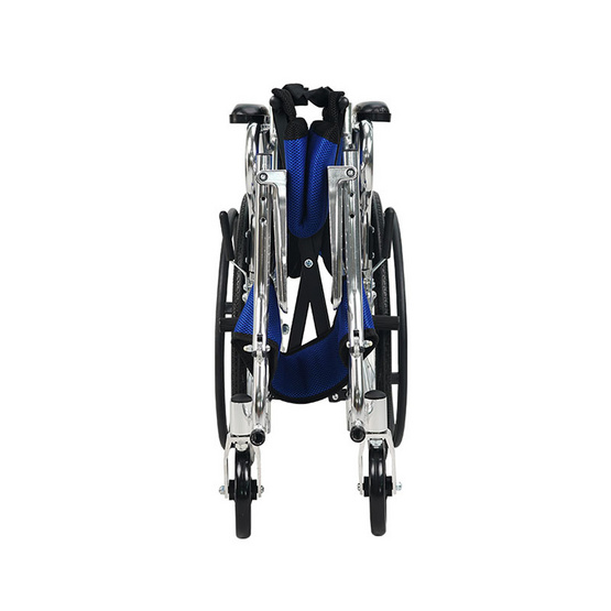 Fasicare TAVEL รถเข็นผู้ป่วยเหล็กชุบโครเมียม รุ่น FIC-211BL เบาะพีวีซีสีกรมท่า พับได้ Fasicare TAVEL รถเข็นผู้ป่วยเหล็กชุบโครเมียม รุ่น FIC-211BL เบาะพีวีซีสีกรมท่า พับได้
