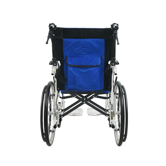 Fasicare TAVEL รถเข็นผู้ป่วยเหล็กชุบโครเมียม รุ่น FIC-211BL เบาะพีวีซีสีกรมท่า พับได้ Fasicare TAVEL รถเข็นผู้ป่วยเหล็กชุบโครเมียม รุ่น FIC-211BL เบาะพีวีซีสีกรมท่า พับได้