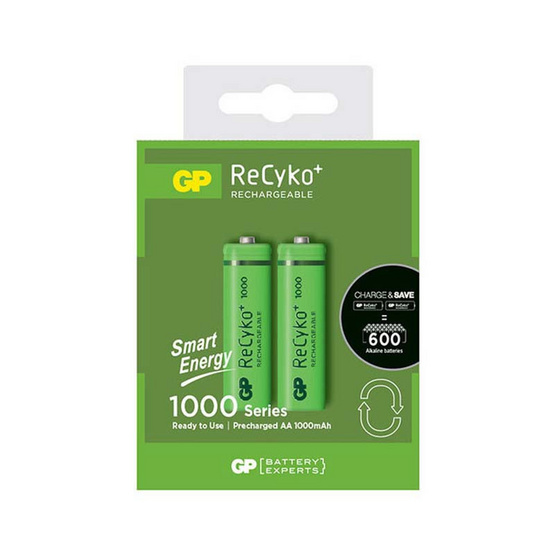 GP ถ่านชาร์จ รุ่น Smart Energy ReCyko+950mAh AA 2 ก้อน GP ถ่านชาร์จ รุ่น Smart Energy ReCyko+950mAh AA 2 ก้อน