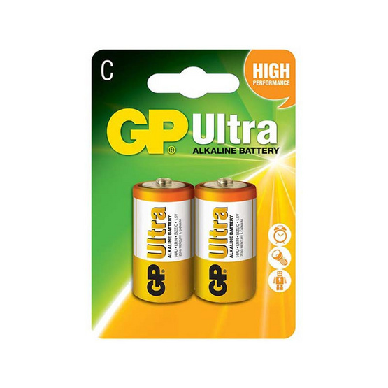 GP ถ่าน รุ่น Ultra Alkaline C 2 ก้อน GP ถ่าน รุ่น Ultra Alkaline C 2 ก้อน