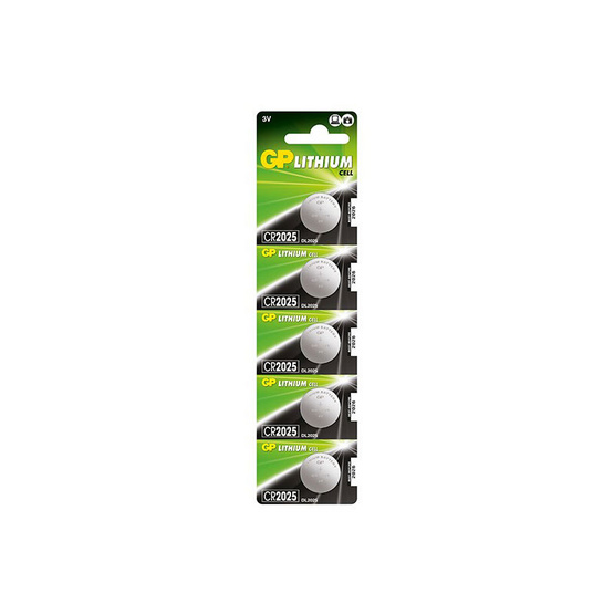 GP ถ่านเม็ดกระดุม รุ่น Lithium Button Cell no.2025 5 ก้อน GP ถ่านเม็ดกระดุม รุ่น Lithium Button Cell no.2025 5 ก้อน