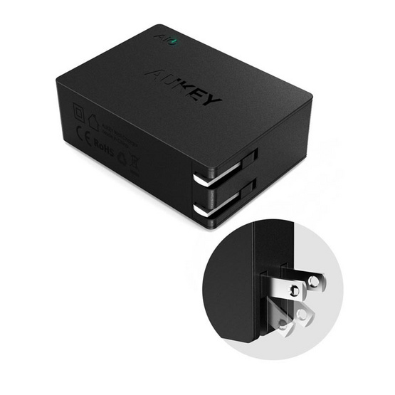 Aukey หัวชาร์จ 40W 4Port รุ่น U36 Aukey หัวชาร์จ 40W 4Port รุ่น U36