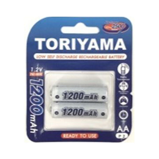 Toriyama ถ่านชาร์จ รุ่น AA1200 Pack 2 Toriyama ถ่านชาร์จ รุ่น AA1200 Pack 2