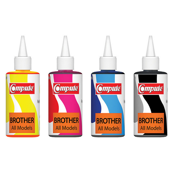 Compute หมึกเติม รุ่น Pack 4 colour For Brother Compute หมึกเติม รุ่น Pack 4 colour For Brother