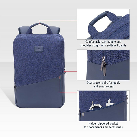 Rivacase กระเป๋าโน๊ตบุ๊ค รุ่น 7960 MacBook Pro 15.6" Rivacase กระเป๋าโน๊ตบุ๊ค รุ่น 7960 MacBook Pro 15.6"