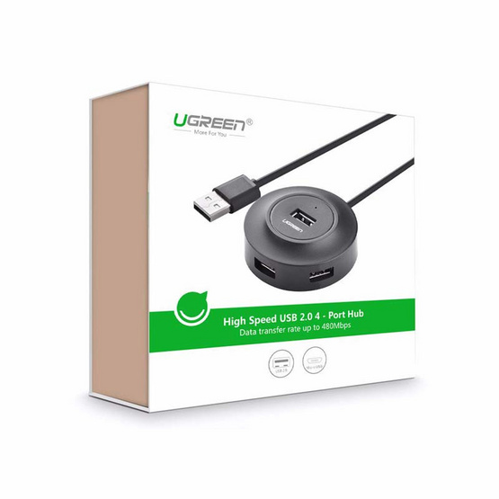 UGREEN รุ่น 20277 USB 2.0 4 พอร์ตสำหรับ PC แล็ปท็อป UGREEN รุ่น 20277 USB 2.0 4 พอร์ตสำหรับ PC แล็ปท็อป