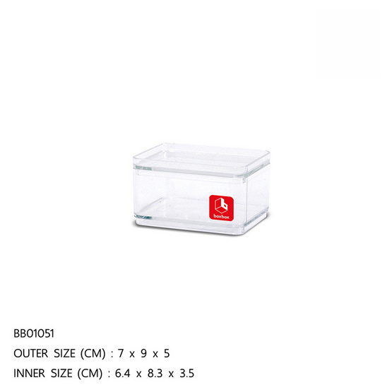 BOXBOX กล่องเหลี่ยมใส 190 มล. BOXBOX กล่องเหลี่ยมใส 190 มล.