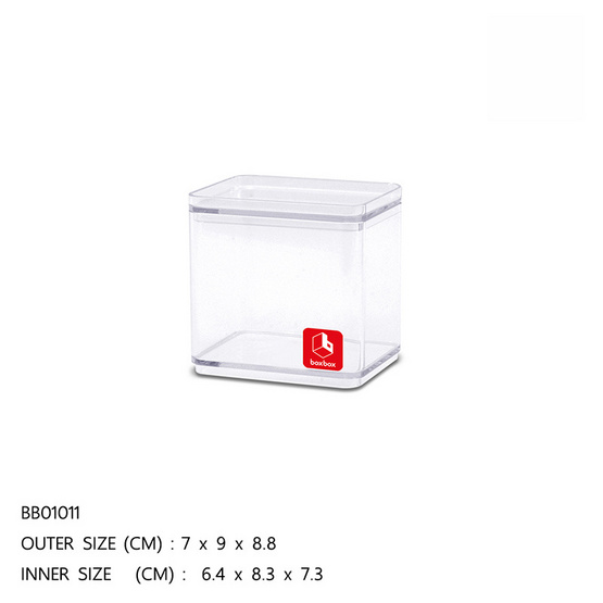BOXBOX กล่องเหลี่ยมใส 395 มล. BOXBOX กล่องเหลี่ยมใส 395 มล.