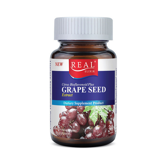 Real Elixir เกรปซีด (สารสกัดเม็ดองุ่น) บรรจุ 30 แคปซูล Real Elixir เกรปซีด (สารสกัดเม็ดองุ่น) บรรจุ 30 แคปซูล