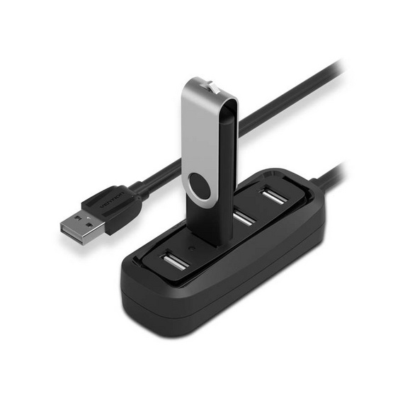 Vention อุปกรณ์ขยาย 4 Ports USB 2.0 Hub 0.5 เมตร Vention อุปกรณ์ขยาย 4 Ports USB 2.0 Hub 0.5 เมตร