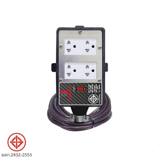 ELECTON ชุดสายพ่วง ปลั๊กยางทนไฟ/SB/4 เต้า 10A3X1.5 10M รุ่น ERB16-SB431510 ELECTON ชุดสายพ่วง ปลั๊กยางทนไฟ/SB/4 เต้า 10A3X1.5 10M รุ่น ERB16-SB431510