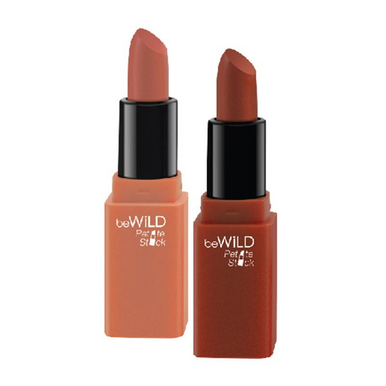 beWiLD ลิปสติก Petite Stick #11 Tango + #12 Coral Brown 2 กรัม x 2 แท่ง beWiLD ลิปสติก Petite Stick #11 Tango + #12 Coral Brown 2 กรัม x 2 แท่ง