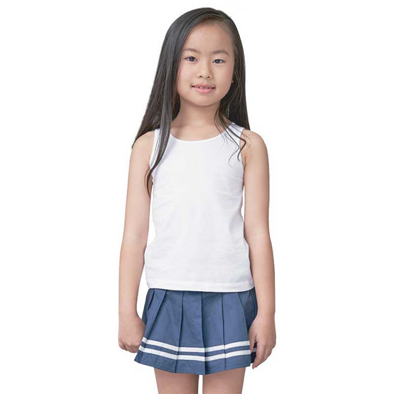 ตราห่านคู่ เสื้อกล้ามเด็กหญิง JG001 สีขาว ตราห่านคู่ เสื้อกล้ามเด็กหญิง JG001 สีขาว