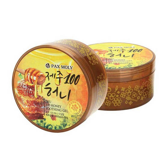 Pax moly ชูตติ้งเจล Jeju 100 Honey Soothing Gel 300 กรัม Pax moly ชูตติ้งเจล Jeju 100 Honey Soothing Gel 300 กรัม