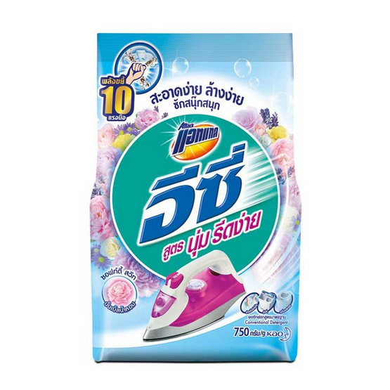แอทแทค ผงซักฟอกอีซี่สูตรนุ่มรีดง่าย 750 กรัม แอทแทค ผงซักฟอกอีซี่สูตรนุ่มรีดง่าย 750 กรัม