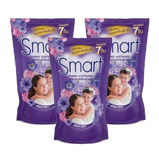 Smart ปรับผ้านุ่ม 450 มล. สีม่วง Smart ปรับผ้านุ่ม 450 มล. สีม่วง