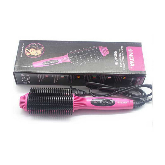 Babarah Shop หวีวอลุ่ม Nova Hair Auto Straightener Salon Designer รุ่น NHC-8810 Babarah Shop หวีวอลุ่ม Nova Hair Auto Straightener Salon Designer รุ่น NHC-8810
