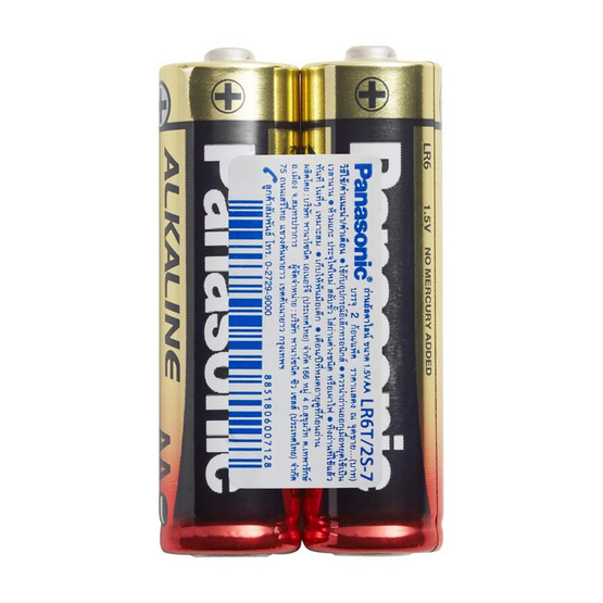 พานาโซนิคถ่าน อัลคาไลน์AA 1 แพ็ก (6ชิ้น) (12ก้อน) พานาโซนิคถ่าน อัลคาไลน์AA 1 แพ็ก (6ชิ้น) (12ก้อน)