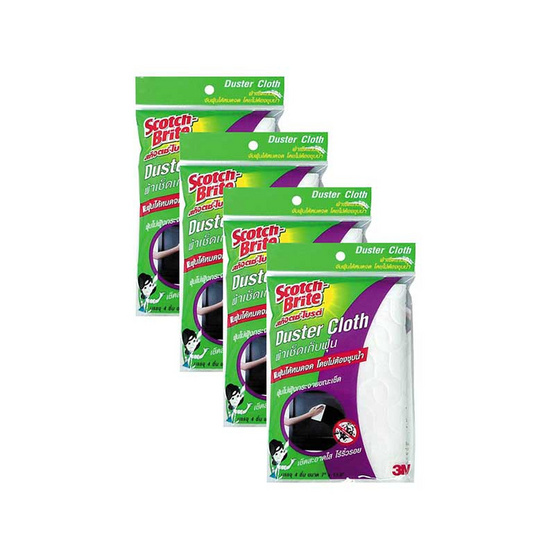 3M ผ้าเช็ดเก็บฝุ่น 1แพ็ก (4ชิ้น) 3M ผ้าเช็ดเก็บฝุ่น 1แพ็ก (4ชิ้น)