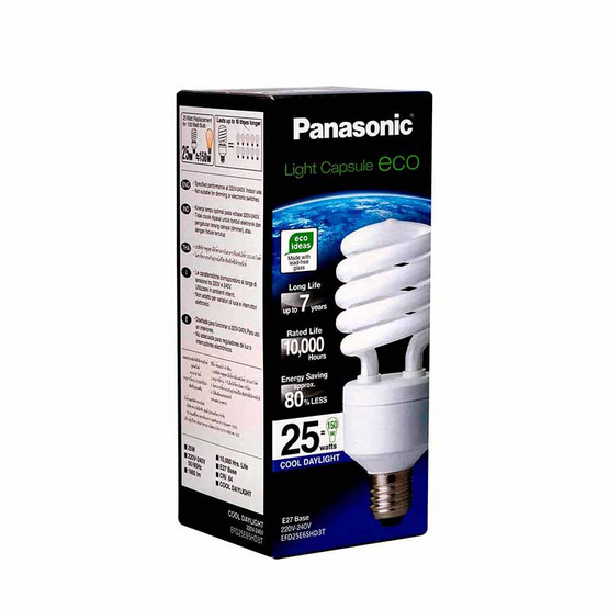 หลอดไฟสไปรัล 25W (แสงขาว) PANASONIC หลอดไฟสไปรัล 25W (แสงขาว) PANASONIC