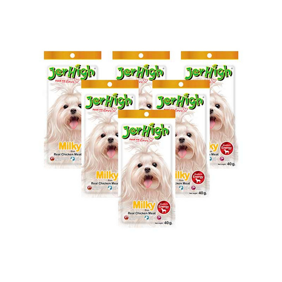 เจอร์ไฮซ์ มิลค์กี้ 40กรัม (1แพ็ก 6ชิ้น) เจอร์ไฮซ์ มิลค์กี้ 40กรัม (1แพ็ก 6ชิ้น)