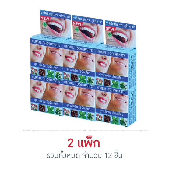 ภูมิพฤกษายาสีฟันสมุนไพร แบบตลับ 5 กรัม ภูมิพฤกษายาสีฟันสมุนไพร แบบตลับ 5 กรัม