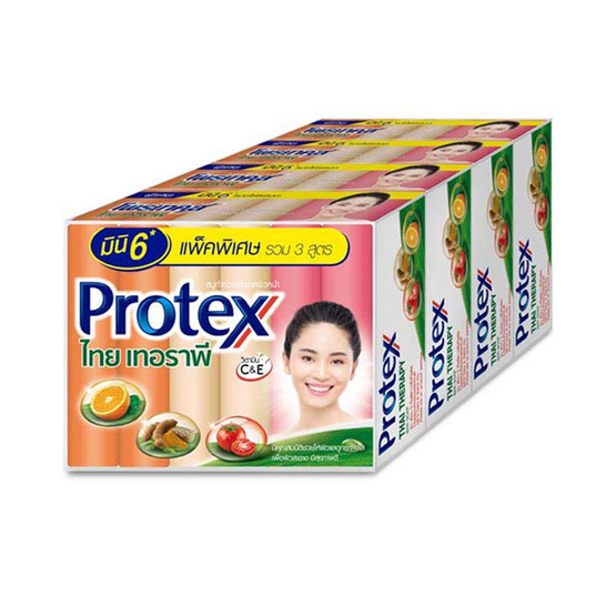 โพรเทคส์สบู่ไทยเทอราพี พิเศษ 3 สูตร มินิ6 1แพ็ก (4ก้อน) โพรเทคส์สบู่ไทยเทอราพี พิเศษ 3 สูตร มินิ6 1แพ็ก (4ก้อน)