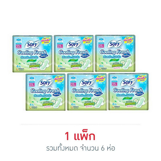 โซฟี คูลลิ่งเฟรชเนเชอรัลสลิม 23ซม. (ห่อละ 4 ชิ้น) โซฟี คูลลิ่งเฟรชเนเชอรัลสลิม 23ซม. (ห่อละ 4 ชิ้น)