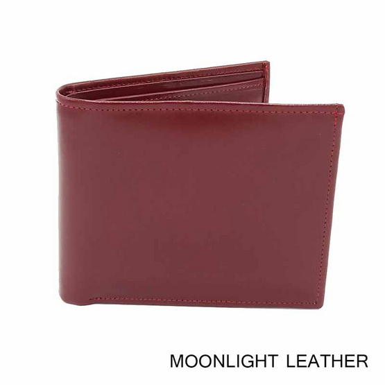 MOONLIGHT กระเป๋าสตางค์หนังวัวแท้ สำหรับผู้ชาย รุ่น Boss สีแดง MOONLIGHT กระเป๋าสตางค์หนังวัวแท้ สำหรับผู้ชาย รุ่น Boss สีแดง