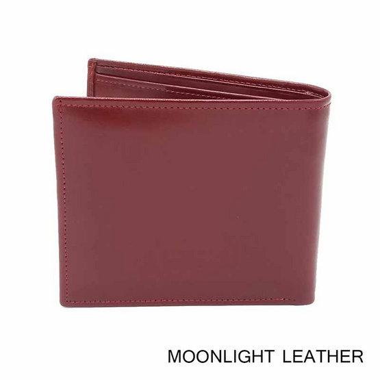 MOONLIGHT กระเป๋าสตางค์หนังวัวแท้ สำหรับผู้ชาย รุ่น Boss สีแดง MOONLIGHT กระเป๋าสตางค์หนังวัวแท้ สำหรับผู้ชาย รุ่น Boss สีแดง