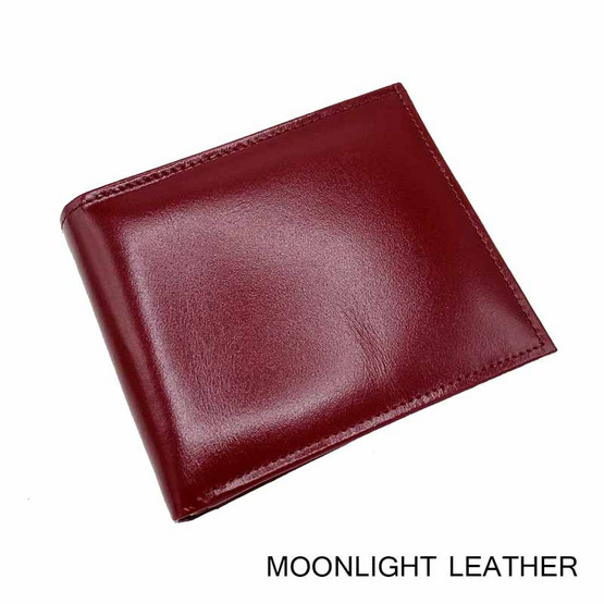 MOONLIGHT กระเป๋าสตางค์หนังวัวแท้ สำหรับผู้ชาย รุ่น Boss สีแดง MOONLIGHT กระเป๋าสตางค์หนังวัวแท้ สำหรับผู้ชาย รุ่น Boss สีแดง