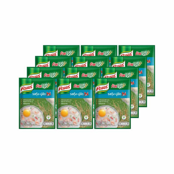 คนอร์คัพโจ๊ก รสกุ้ง-ปูอัด ซอง 35 กรัม แพ็ก 12 ซอง คนอร์คัพโจ๊ก รสกุ้ง-ปูอัด ซอง 35 กรัม แพ็ก 12 ซอง