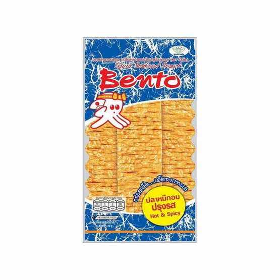 ปลาหมึกอบเบนโตะปรุงรส 20 กรัม แพ็ก 12 ปลาหมึกอบเบนโตะปรุงรส 20 กรัม แพ็ก 12