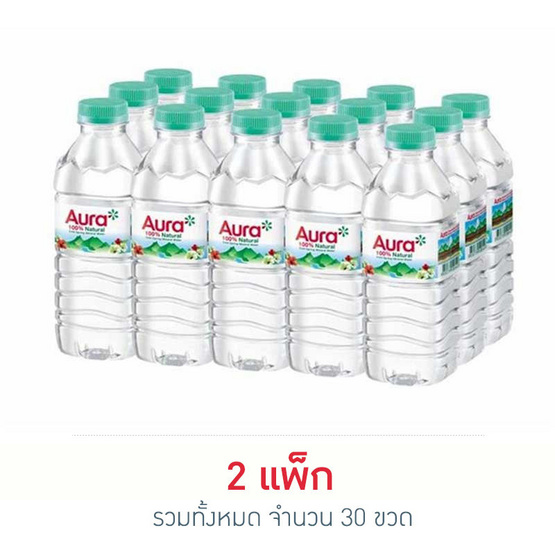 น้ำแร่ออรา 330 มล. (แพ็ก 15 ขวด) น้ำแร่ออรา 330 มล. (แพ็ก 15 ขวด)